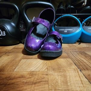 Shiny Purple T.U.K MaryJanes